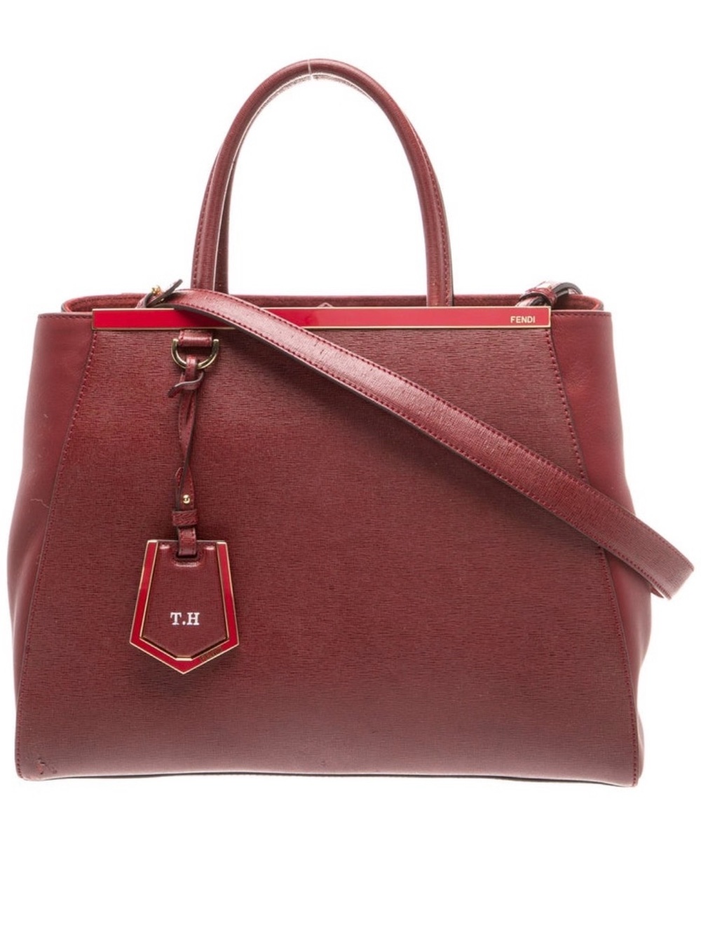 Fendi  2Jours Leather Top-Handle Tote